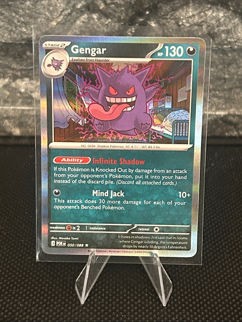Pokemon Gengar 050/088 Holo from Perfect Order Set M/NM